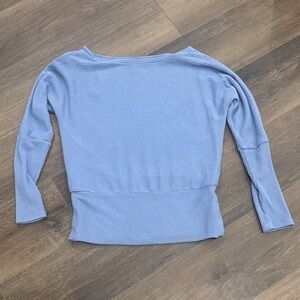 White House Black Market Blue Crew Neck Sweater